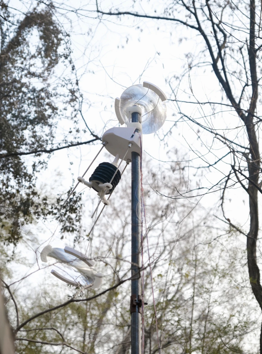 Light-redirection device installed among trees