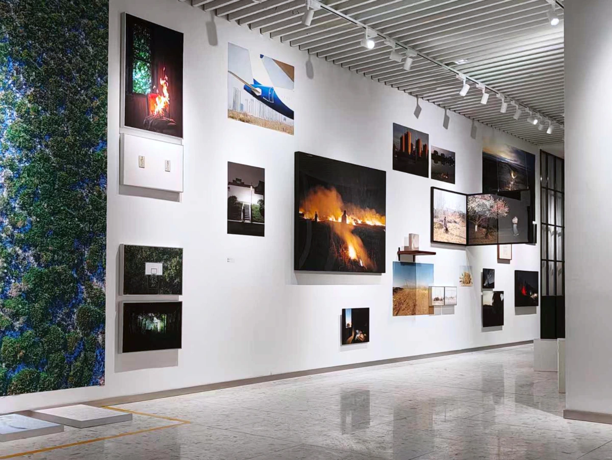 Where Roads Begin to Split exhibition installation
